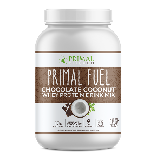 What's Inside Primal Fuel: Chocolate Coconut Whey Protein Drink Mix